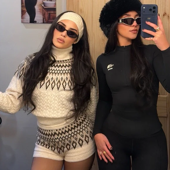 Naked Wardrobe Fair Isle Sweater Set - Picture 3 of 5